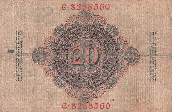 20 Mark 1909 ro.37 S/C